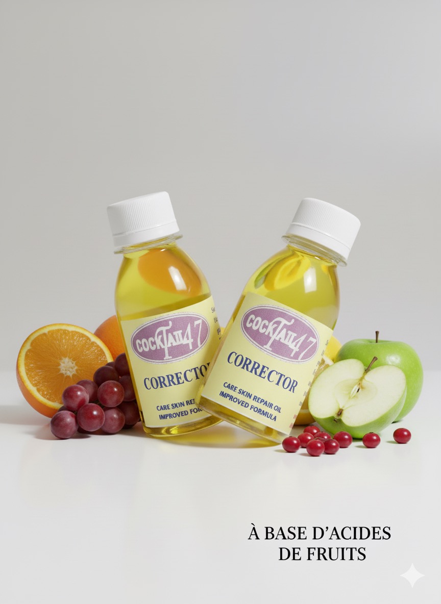 Cocktail 47 Corrector - Huile Correctrice aux Acides de Fruits